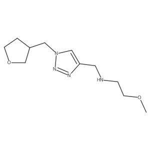 (2-Methoxyethyl)({1-[(oxolan-3-yl)methyl]-1H-1,2,3-triazol-4-yl}methyl)amine Structure