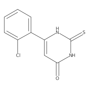6-(2-chlorophenyl)-2-thioxo-2,3-dihydropyrimidin-4(1H)-one结构式