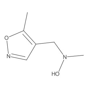 N-methyl-N-[(5-methyl-1,2-oxazol-4-yl)methyl]hydroxylamine结构式