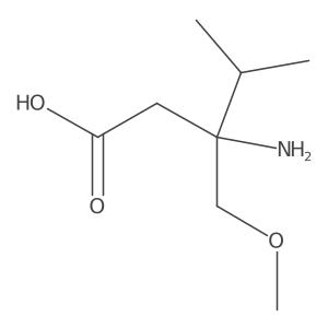 3-Amino-3-(methoxymethyl)-4-methylpentanoic acid结构式