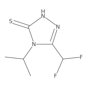 5-(difluoromethyl)-4-(propan-2-yl)-4H-1,2,4-triazole-3-thiol Structure