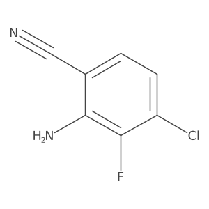 2-Amino-4-chloro-3-fluorobenzonitrile Structure