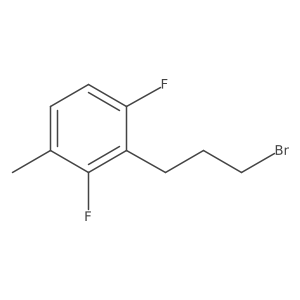 2-(3-Bromopropyl)-1,3-difluoro-4-methylbenzene Structure