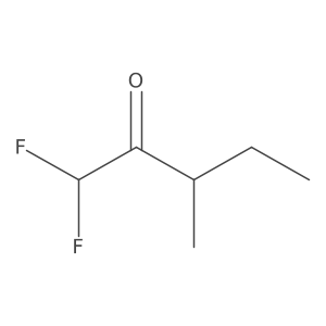 1,1-Difluoro-3-methylpentan-2-one Structure