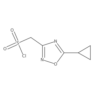 (5-Cyclopropyl-1,2,4-oxadiazol-3-yl)methanesulfonyl chloride结构式