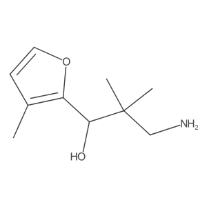 3-Amino-2,2-dimethyl-1-(3-methylfuran-2-yl)propan-1-ol Structure