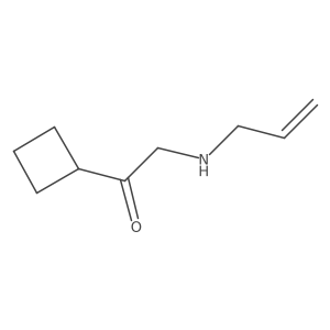 1-Cyclobutyl-2-[(prop-2-en-1-yl)amino]ethan-1-one结构式