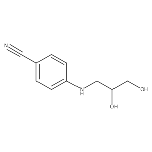 p-(N-2,3-dihydroxypropylamino)benzonitrile Structure