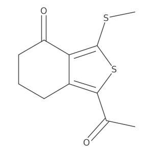1-acetyl-3-(methylsulfanyl)-6,7-dihydro-2-benzothiophen-4(5H)-one Structure