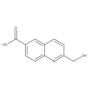 2-(hydroxymethyl)-6-Quinolinecarboxylic acid结构式
