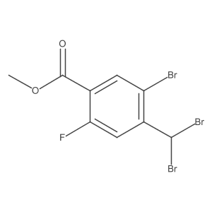 Methyl 5-bromo-4-(dibromomethyl)-2-fluorobenzoate结构式