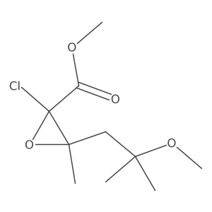 Methyl 2-chloro-3-(2-methoxy-2-methylpropyl)-3-methyloxirane-2-carboxylate结构式