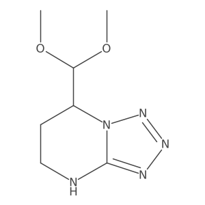 7-(dimethoxymethyl)-4H,5H,6H,7H-[1,2,3,4]tetrazolo[1,5-a]pyrimidine Structure