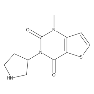 1-Methyl-3-(pyrrolidin-3-yl)thieno[3,2-d]pyrimidine-2,4(1H,3H)-dione Structure