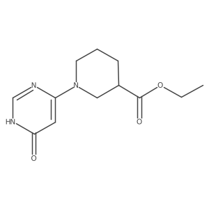 Ethyl 1-(6-oxo-1,6-dihydropyrimidin-4-yl)piperidine-3-carboxylate Structure