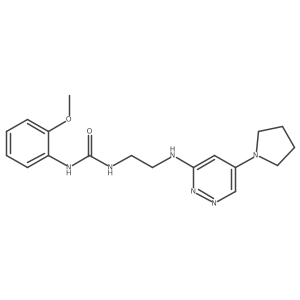 1-(2-Methoxyphenyl)-3-(2-((5-(pyrrolidin-1-yl)pyridazin-3-yl)amino)ethyl)urea Structure