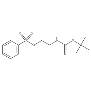 2-[(2-Methylpropan-2-yl)oxycarbonylamino]ethyl benzenesulfonate Structure