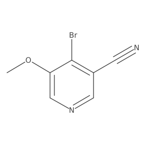 4-Bromo-5-methoxynicotinonitrile结构式