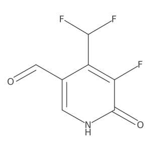 4-(difluoromethyl)-5-fluoro-6-oxo-1H-pyridine-3-carbaldehyde Structure
