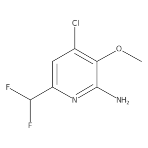 4-Chloro-6-(difluoromethyl)-3-methoxypyridin-2-amine Structure