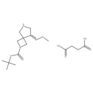 (Z)-2-Boc-2,6-diazaspiro[3.4]octan-8-one O-methyl Oxime Succinate结构式