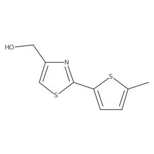 (2-(5-Methylthiophen-2-yl)thiazol-4-yl)methanol结构式