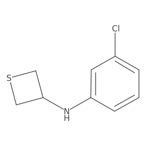 N-(3-Chlorophenyl)thietan-3-amine结构式
