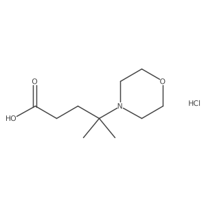 4-Methyl-4-(morpholin-4-yl)pentanoic acid hydrochloride Structure