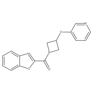 Benzofuran-2-yl(3-(pyridin-3-yloxy)azetidin-1-yl)methanone Structure