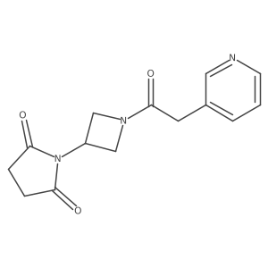 1-{1-[2-(Pyridin-3-yl)acetyl]azetidin-3-yl}pyrrolidine-2,5-dione结构式