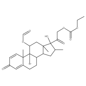 11-O-Formyl 21-Ethyl formate Dexamethasone Structure