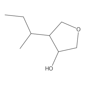 4-(Butan-2-yl)oxolan-3-ol结构式