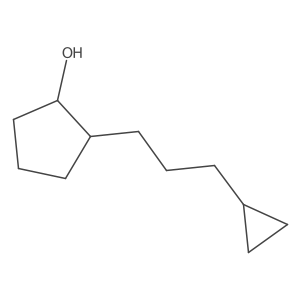 2-(3-Cyclopropylpropyl)cyclopentan-1-ol结构式