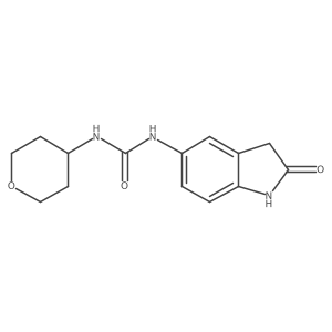 1-(2-oxoindolin-5-yl)-3-(tetrahydro-2H-pyran-4-yl)urea Structure