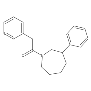 1-(3-Phenylazepan-1-yl)-2-(pyridin-3-yl)ethanone结构式