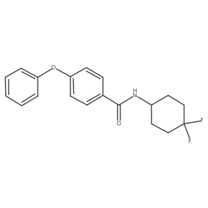 N-(4,4-difluorocyclohexyl)-4-phenoxybenzamide结构式