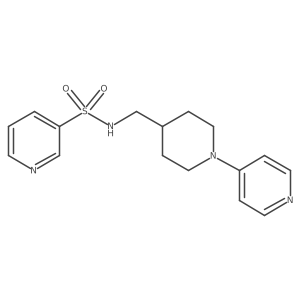 N-((1-(pyridin-4-yl)piperidin-4-yl)methyl)pyridine-3-sulfonamide Structure