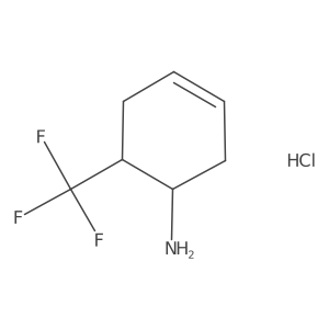 Rac-(1R,6R)-6-(trifluoromethyl)cyclohex-3-en-1-amine hydrochloride Structure