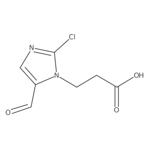 3-(2-Chloro-5-formyl-1H-imidazol-1-yl)propanoic acid结构式