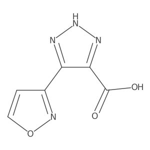 5-(1,2-oxazol-3-yl)-1H-1,2,3-triazole-4-carboxylic acid结构式