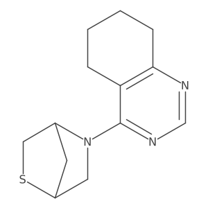 4-{2-Thia-5-azabicyclo[2.2.1]heptan-5-yl}-5,6,7,8-tetrahydroquinazoline Structure