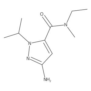 5-amino-N-ethyl-N-methyl-2-propan-2-ylpyrazole-3-carboxamide Structure