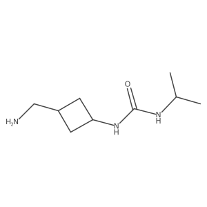 1-[3-(Aminomethyl)cyclobutyl]-3-(propan-2-yl)urea Structure