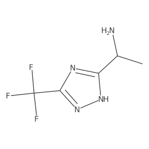 (1R)-1-[3-(trifluoromethyl)-1H-1,2,4-triazol-5-yl]ethan-1-amine Structure
