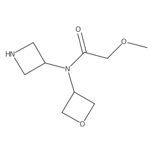 N-(azetidin-3-yl)-2-methoxy-N-(oxetan-3-yl)acetamide结构式