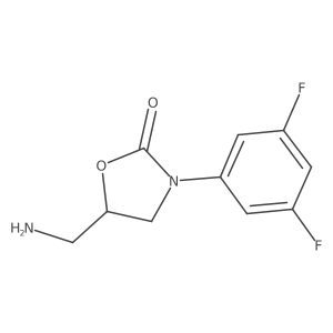 5-(Aminomethyl)-3-(3,5-difluorophenyl)-1,3-oxazolidin-2-one Structure
