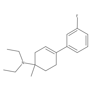N,N-diethyl-4-(3-fluorophenyl)-1-methylcyclohex-3-en-1-amine Structure