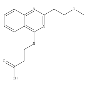 3-{[2-(2-Methoxyethyl)quinazolin-4-yl]sulfanyl}propanoic acid Structure