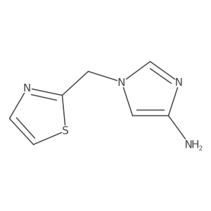 1-[(1,3-thiazol-2-yl)methyl]-1H-imidazol-4-amine Structure