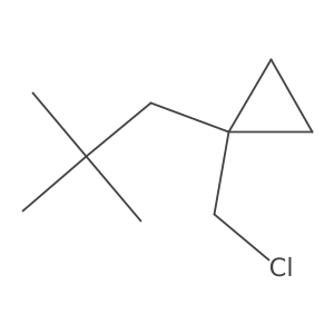 1-(Chloromethyl)-1-(2,2-dimethylpropyl)cyclopropane Structure